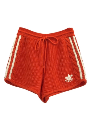 Gucci Pre-Owned x Adidas 10's knitted shorts - Red