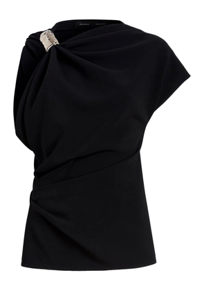 Proenza Schouler draped embellished top - Black