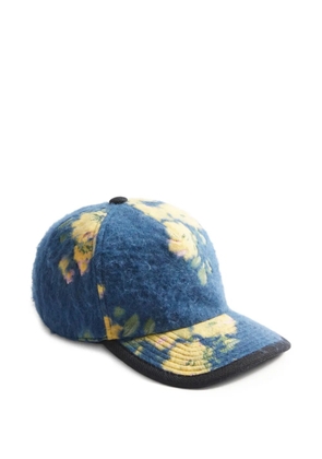 La DoubleJ floral-jacquard baseball cap - Blue