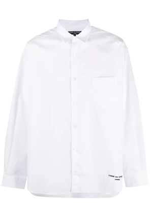 Comme des Garçons Homme logo-print cotton shirt - White