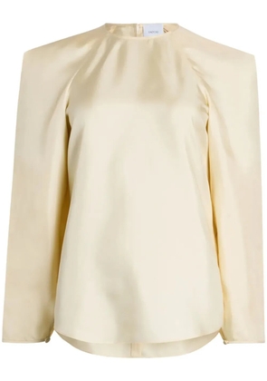 Patou Square organic-silk blouse - Neutrals