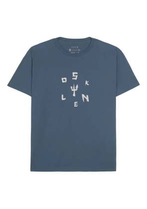 Osklen logo-plaque T-shirt - Blue