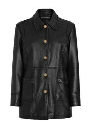 Dolce & Gabbana leather jacket - Black