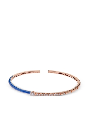 Jewels Aficionado 18K Rose Gold diamond cuff - Pink