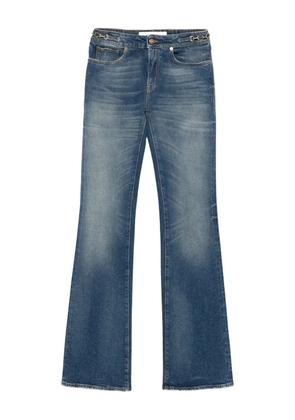 Golden Goose buckle-embellished flared jeans - Blue