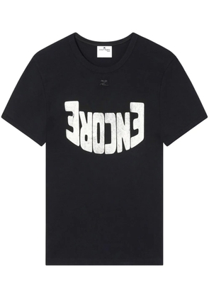 Courrèges graphic-print t-shirt - Black