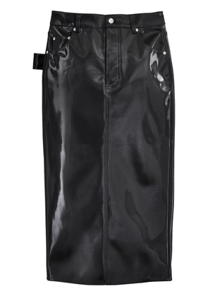 Marc Jacobs reflective midi skirt - Black