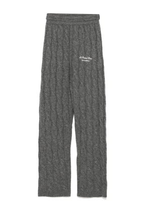 Sporty & Rich Faubourg cable-knit trousers - Grey