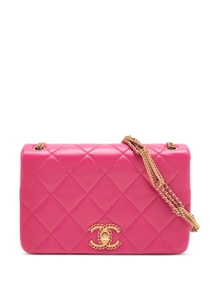 CHANEL Pre-Owned 2021-2025 Small Quilted Lambskin On And On Chain Flap shoulder bag - Pink