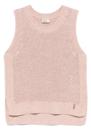 Herno sequin-embellished vest - Pink
