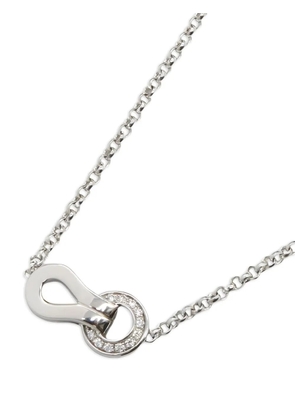 Cartier 2010s 18K white gold Agraff diamond necklace - Silver