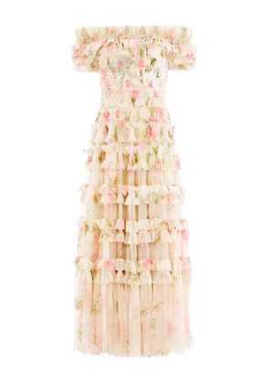 Needle & Thread Rose Lisette off-shoulder dress - Neutrals