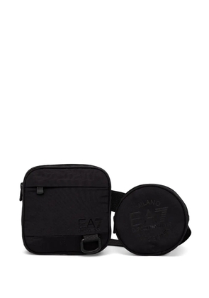 Ea7 Emporio Armani logo-print belt bag - Black