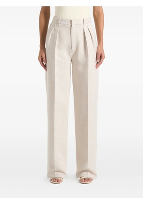 Manière De Voir Julie twin-pleat tailored trousers - Neutrals