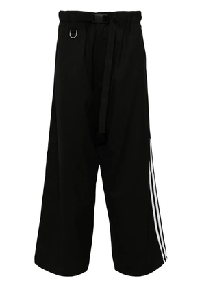 Y-3 x Adidas 3-stripes logo trousers - Black