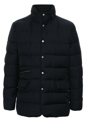 Moorer Ilvo hooded down jacket - Blue