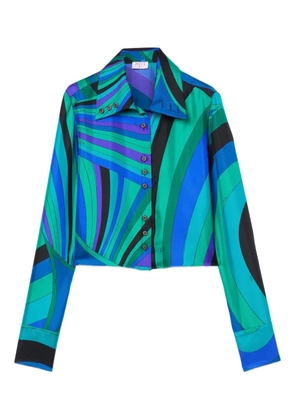PUCCI Iride-print button-up shirt - Green