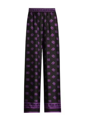 Dolce & Gabbana DNA silk trousers - Black