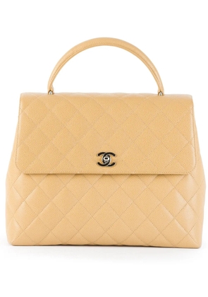 CHANEL Pre-Owned quilted trapeze tote - Neutrals