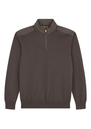 Paul & Shark long-sleeves wool polo shirt - Brown
