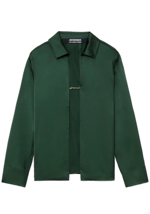 Jacquemus La Chemise Notte satin shirt - Green