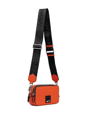Karl Lagerfeld Jeans double-zip crossbody bag - Orange