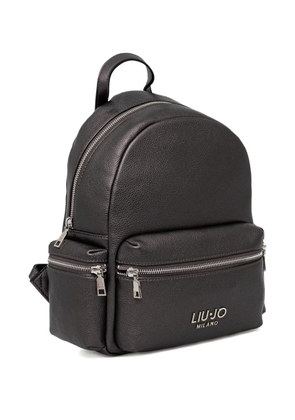 LIU JO logo-lettering backpack - Black