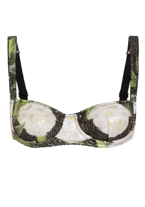Dolce & Gabbana DNA sequinned bra - Black