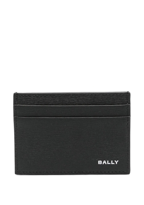 Bally debossed-logo leather card holder - Black