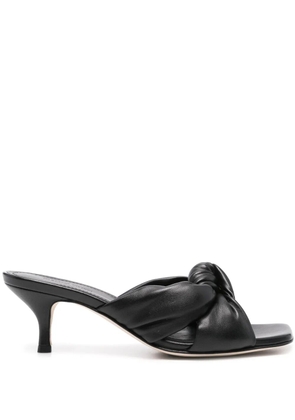 Fabiana Filippi 60mm knot-detailed leather sandals - Black