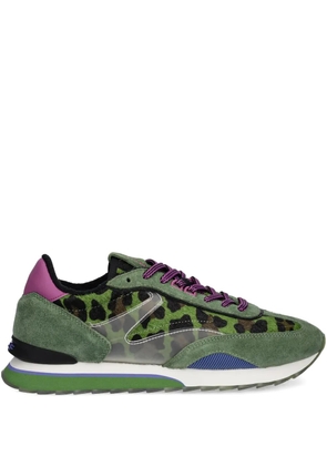Hoff animal print panelled sneakers - Green