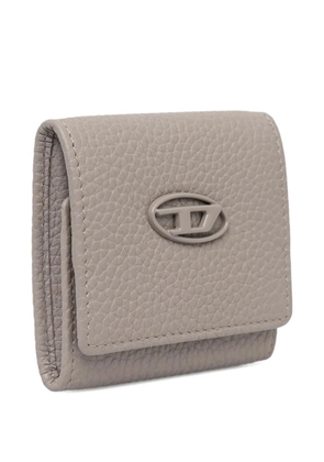 Diesel Hissu Evo logo-plaque wallet - Grey