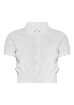 Alexander Wang button-front short-sleeve knit top - White