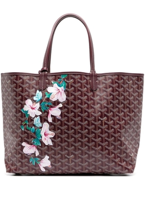 Goyard Pre-Owned pre-owned customised floral St. Louis tote - Purple