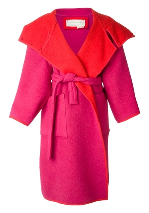 JC de Castelbajac Pre-Owned reversible oversized coat - Red