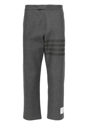 Thom Browne mid-rise twill tapered trousers - Blue