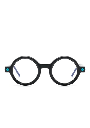 Kuboraum P1 round-frame glasses - Black