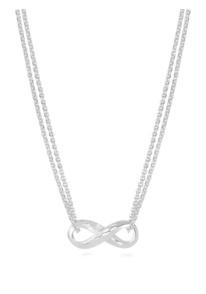 DOWER AND HALL Entwined Infinity Pendant necklace - Silver