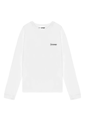 OpéraSPORT Clara organic-cotton long-sleeved T-shirt - White