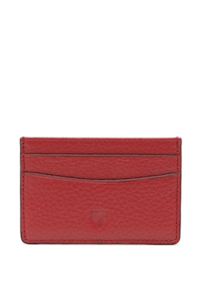 Aspinal Of London logo-stamp leather cardholder - Red