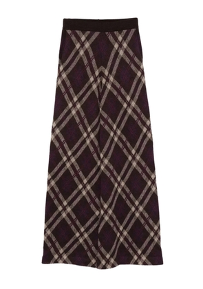 BOMPARD elasticated tartan palazzo pants - Purple