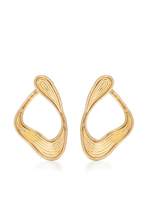 Fernando Jorge 18kt yellow gold Stream Lines hoop earrings