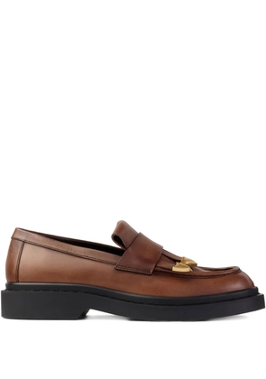 Jimmy Choo tassel-embellished loafers - MOCHA