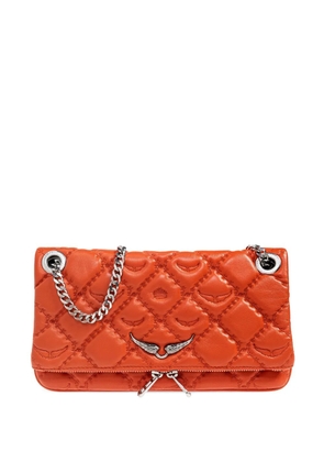 Zadig&Voltaire Rock II quilted monogram shoulder bag - Orange