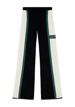 Palm Angels CB Racing knitted flared trousers - Blue