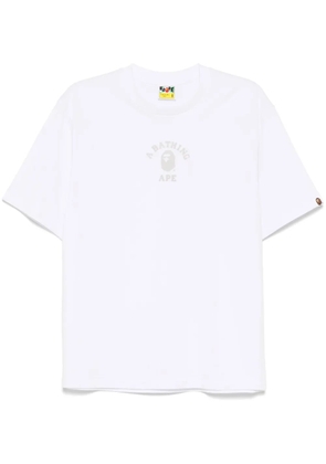A BATHING APE® college T-shirt - White