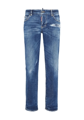DSQUARED2 logo-patch jeans - Blue
