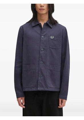 Fred Perry embroidered-logo shirt - Blue