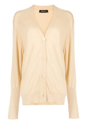 Fabiana Filippi V-neck long-sleeve cardigan - Yellow
