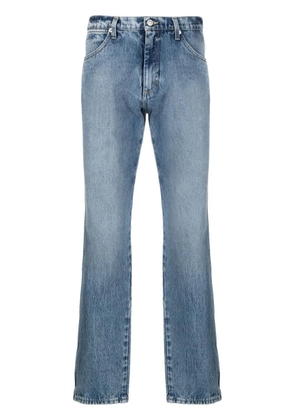 Bally logo-patch straight-leg jeans - Blue
